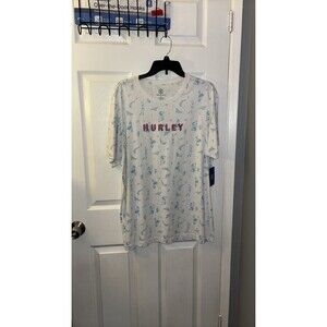 Hurley Mermaid Tshirt Mens Large White